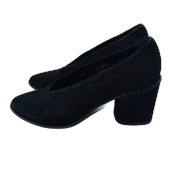 COS Black Suede Block Heel - 39/8-8.5 - Picture 6 of 11